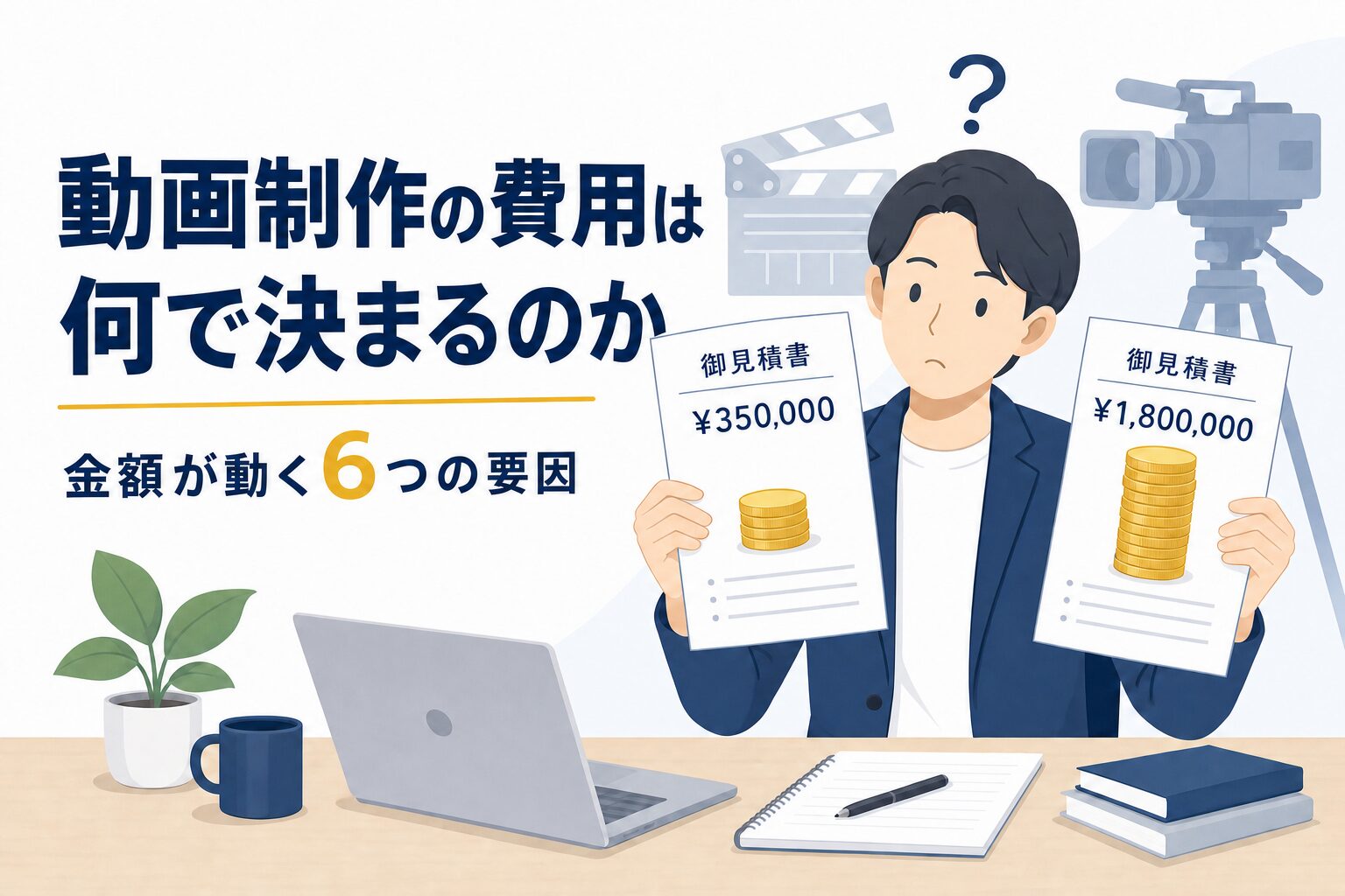 動画制作の費用は何で決まるのか｜金額が動く6つの要因