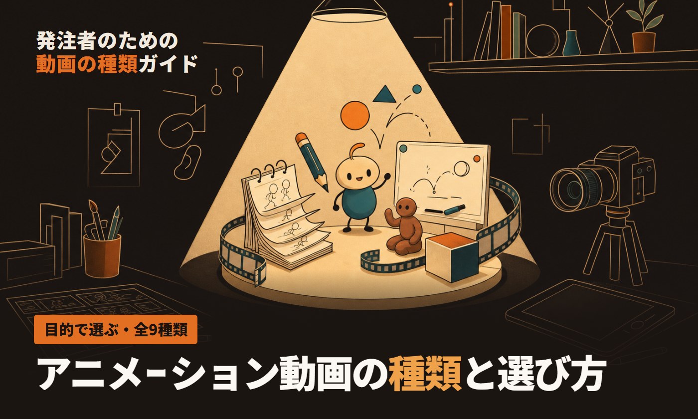 アニメーション動画の種類と選び方｜モーショングラフィックス・キャラクターアニメ・手描きの違い