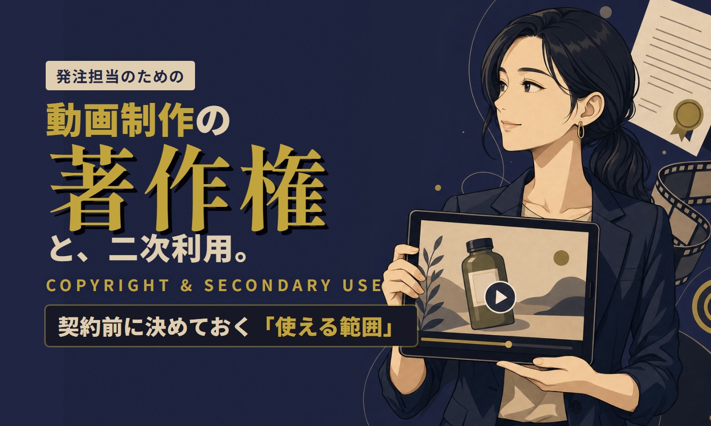動画制作の著作権と二次利用｜契約前に決めておく「使える範囲」